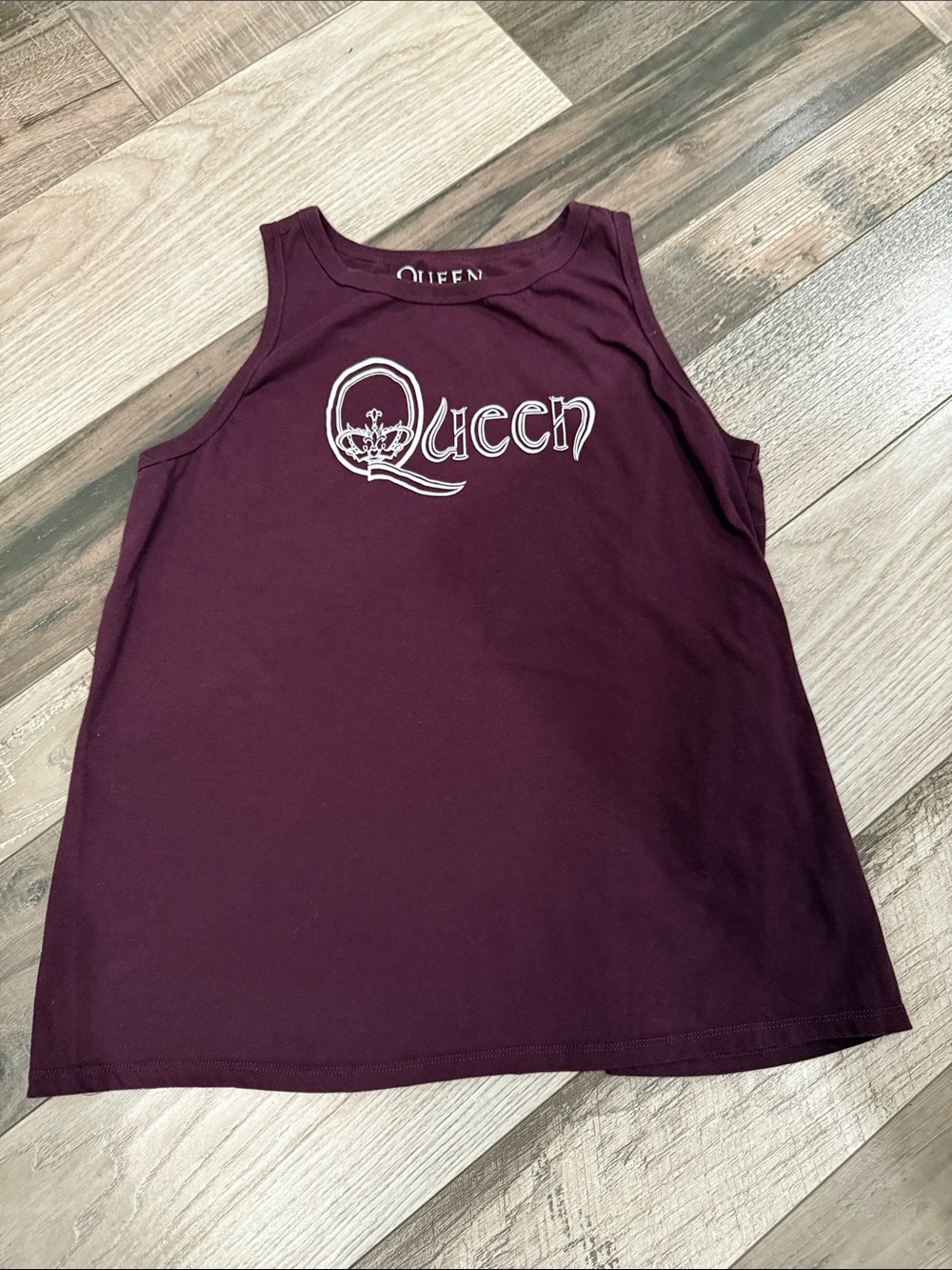 Queen Women's Maroon Tank Top - Queen Logo